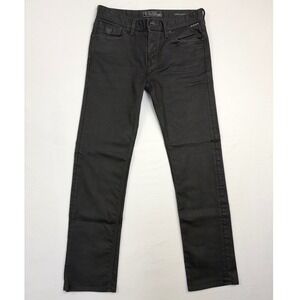 Guess Los Angeles Lincoln Slim Straight Jeans Mens 33x32 Black Denim